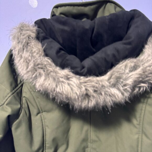 Windriver Tmax heavy winter coat Woman's size large long insulated forest green - Picture 4 of 7